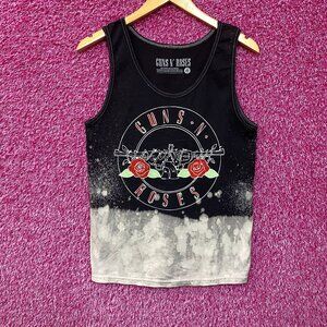 Guns N’ Roses Appetite for Destruction Heavy Metal Bleach Dip-Dye Tank Top XS